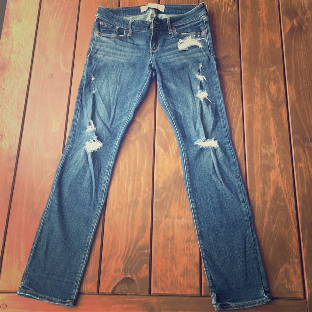 Here I have a pair of The A and F Skinny